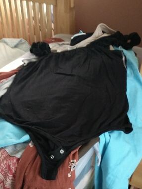 Black Ruffle Sleeve Bodysuit